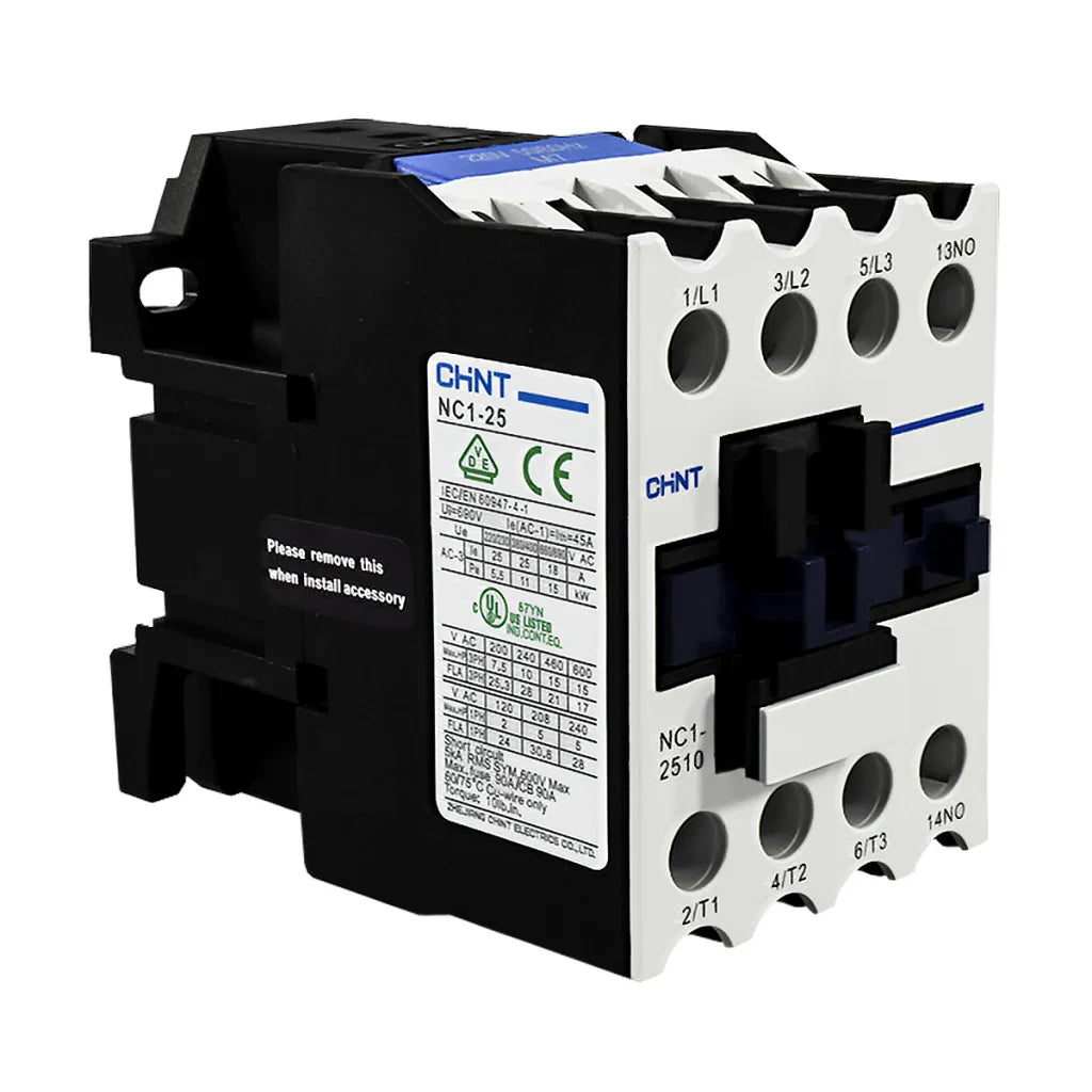 Contactor Chint 25A AC3 Bobina 110VAC - NC1-25
