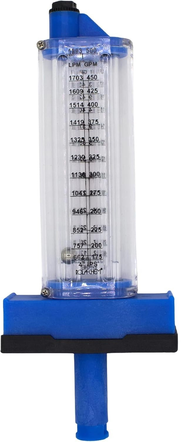 Flujómetro - Medidor de Flujo l Para Tuberia de 4" l 175 - 500 GPM l 662 - 1893 LPM l ROLA-CHEM