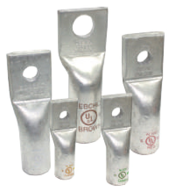 Borna l Terminal de Compresión l Ponchar l Aluminio l Barril Largo l 4/0AWG l 3/8" l 1 Hueco