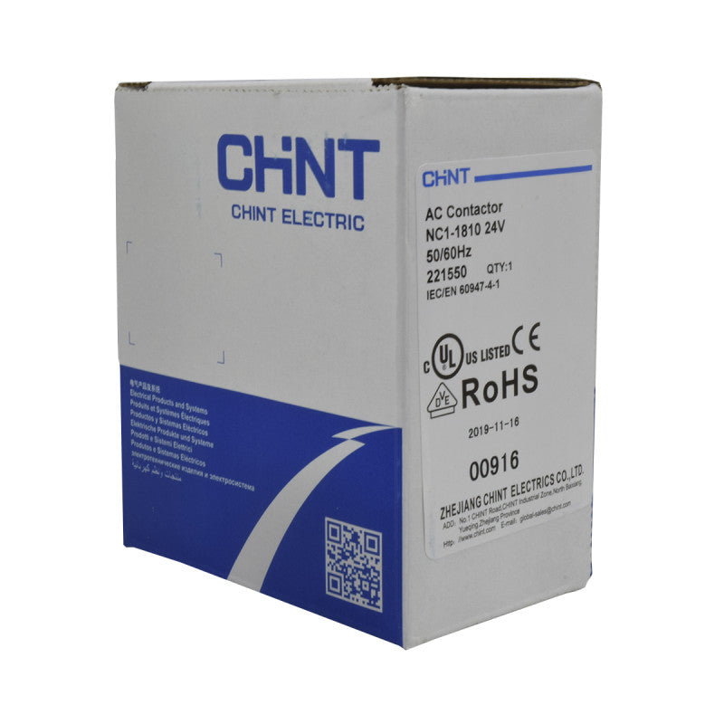 Contactor Chint 18A AC3 Bobina 24VAC - NC1-18