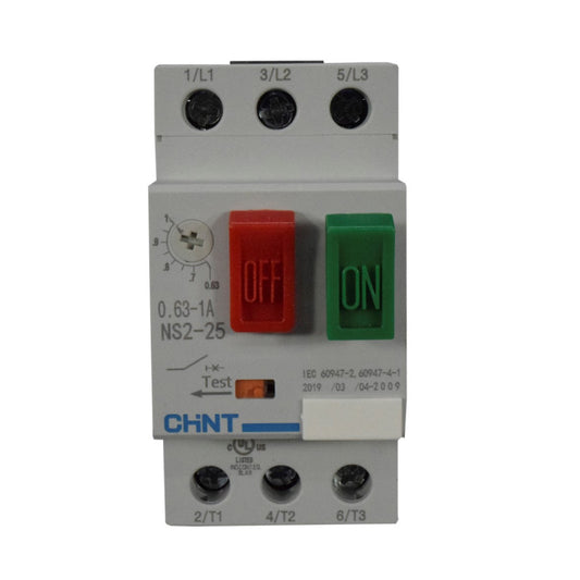 Guardamotor CHINT NS2-25 0,63 - 1 Amperios