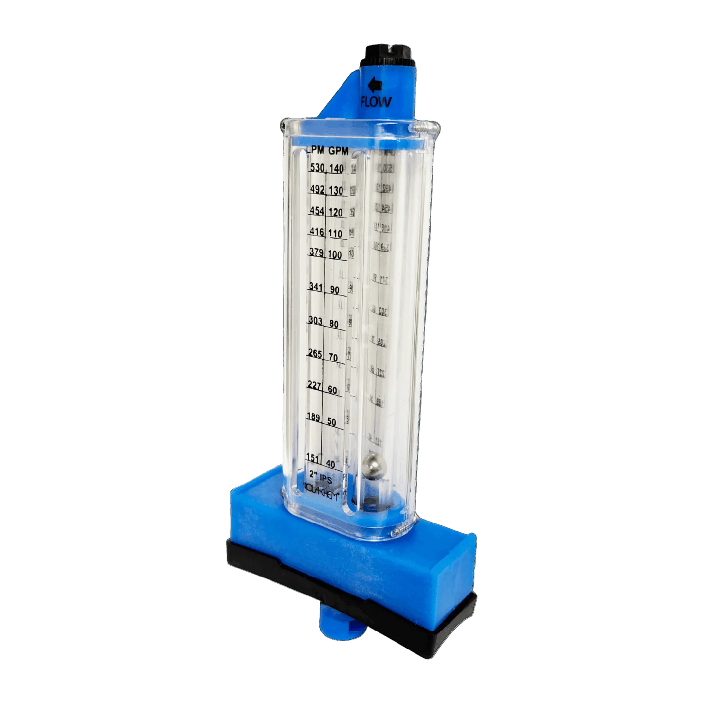 Flujómetro - Medidor de Flujo l Para Tuberia de 2" l 40 - 140 GPM l 151 - 530 LPM l ROLA-CHEM