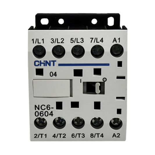 Mini Contactor Auxiliar CHINT 6A AC3 220VAC 4NA - NC6-0604