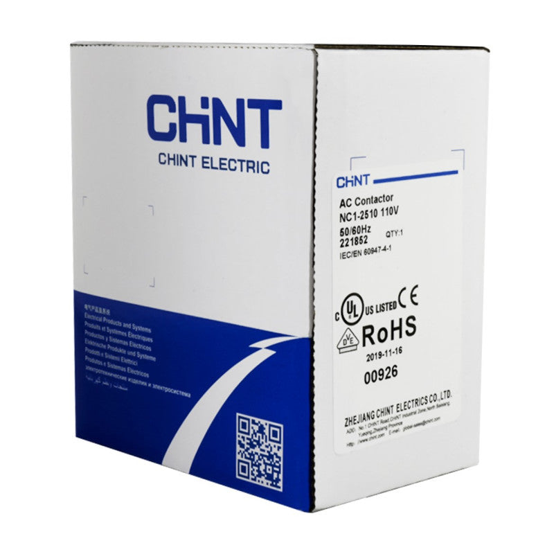 Contactor Chint 25A AC3 Bobina 110VAC - NC1-25
