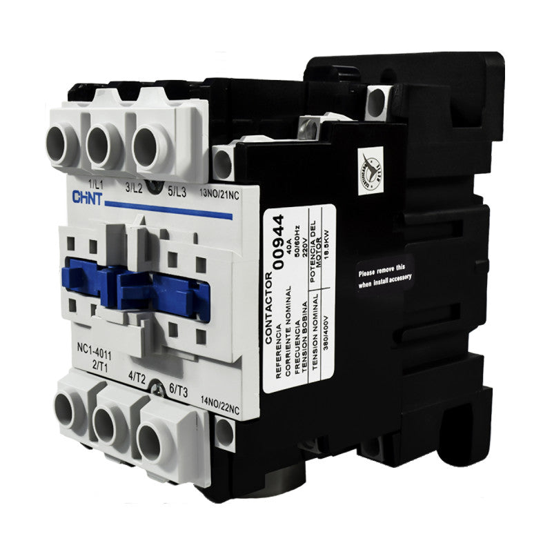 Contactor Chint 40A AC3 Bobina 220VAC - NC1-40