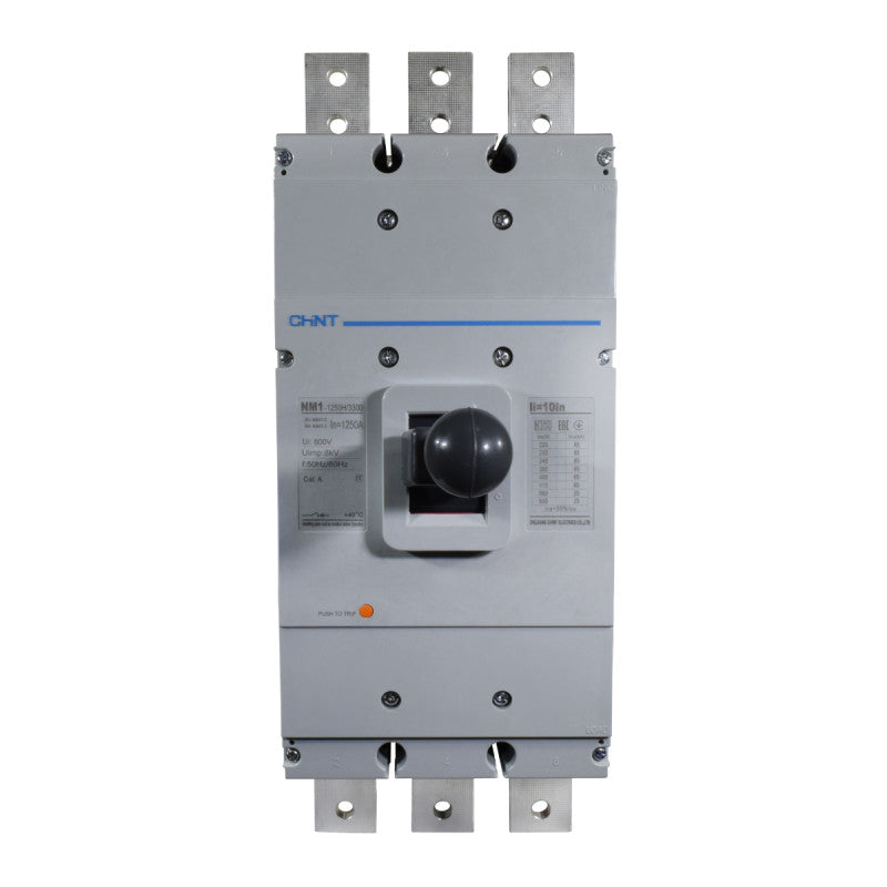 Breaker Totalizador Termomagnético l 3 Polos l 1250A l 65KA / 85KA l NM1-1250H l CHINT