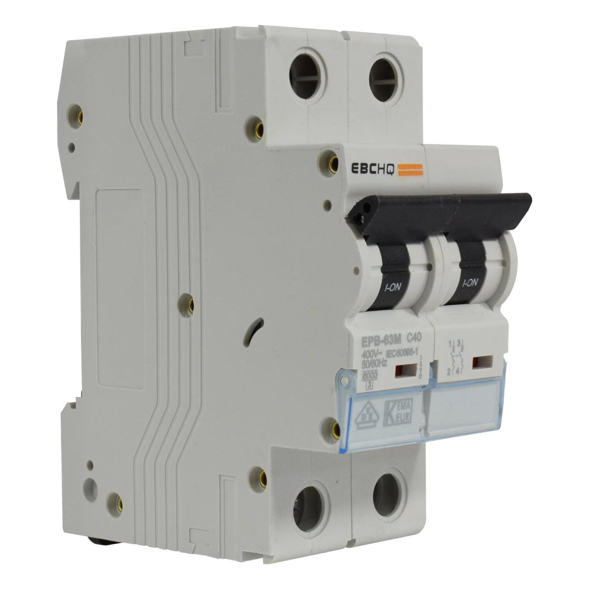 Mini Breaker Termomagnético Riel l 2 Polos l 40A l 6KA l EPB-63M/2-C40 l EBCHQ