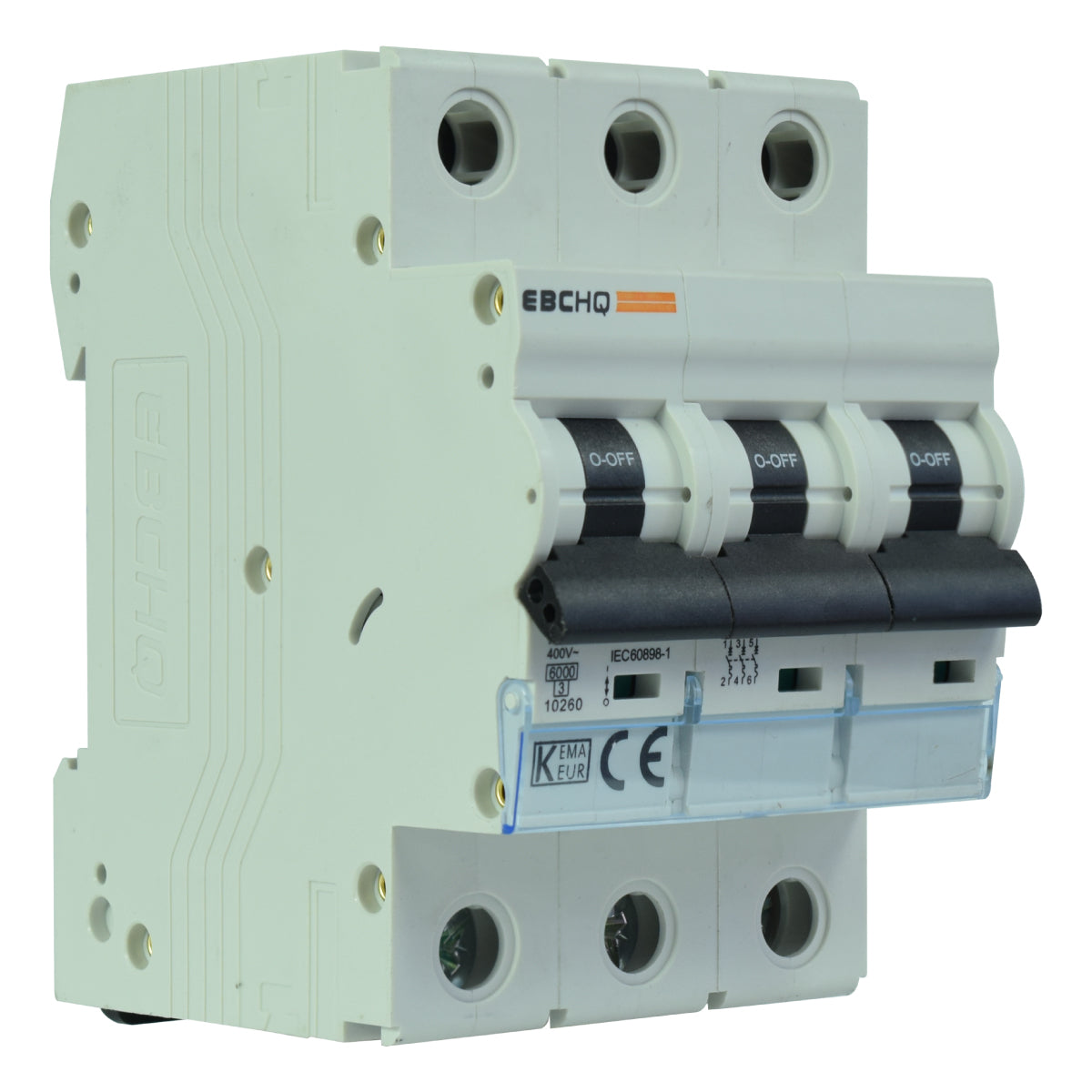 Mini Breaker Termomagnético Riel l 3 Polos l 6A l 6KA l EPB-63M/3-C6 l EBCHQ