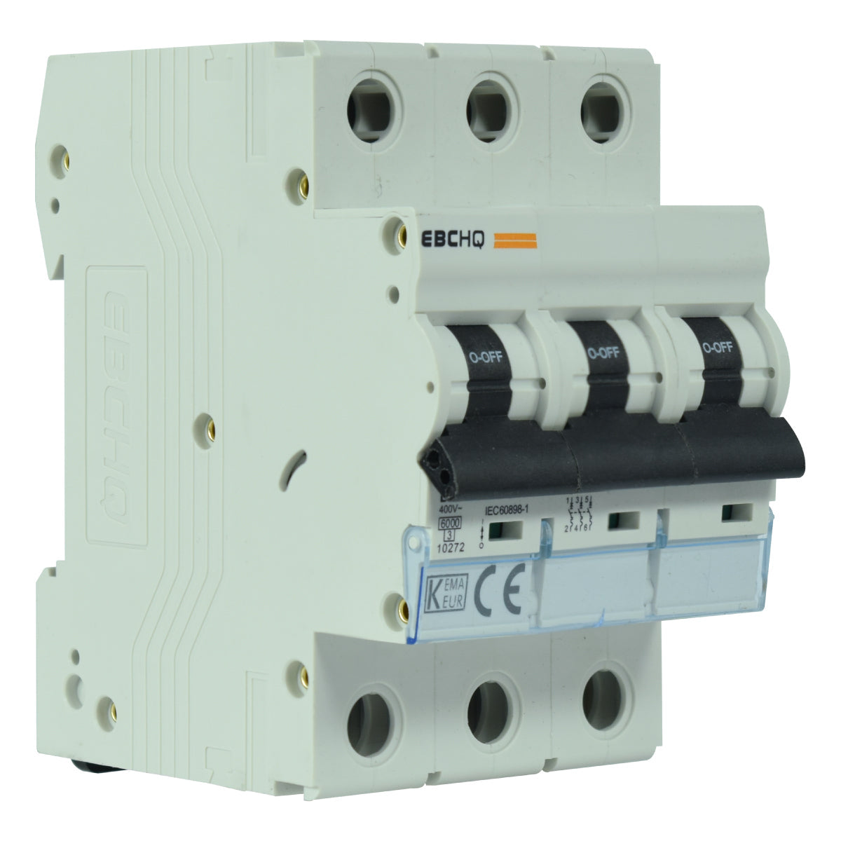 Mini Breaker Termomagnético Riel l 3 Polos l 40A l 6KA l EPB-63M/3-C40 l EBCHQ
