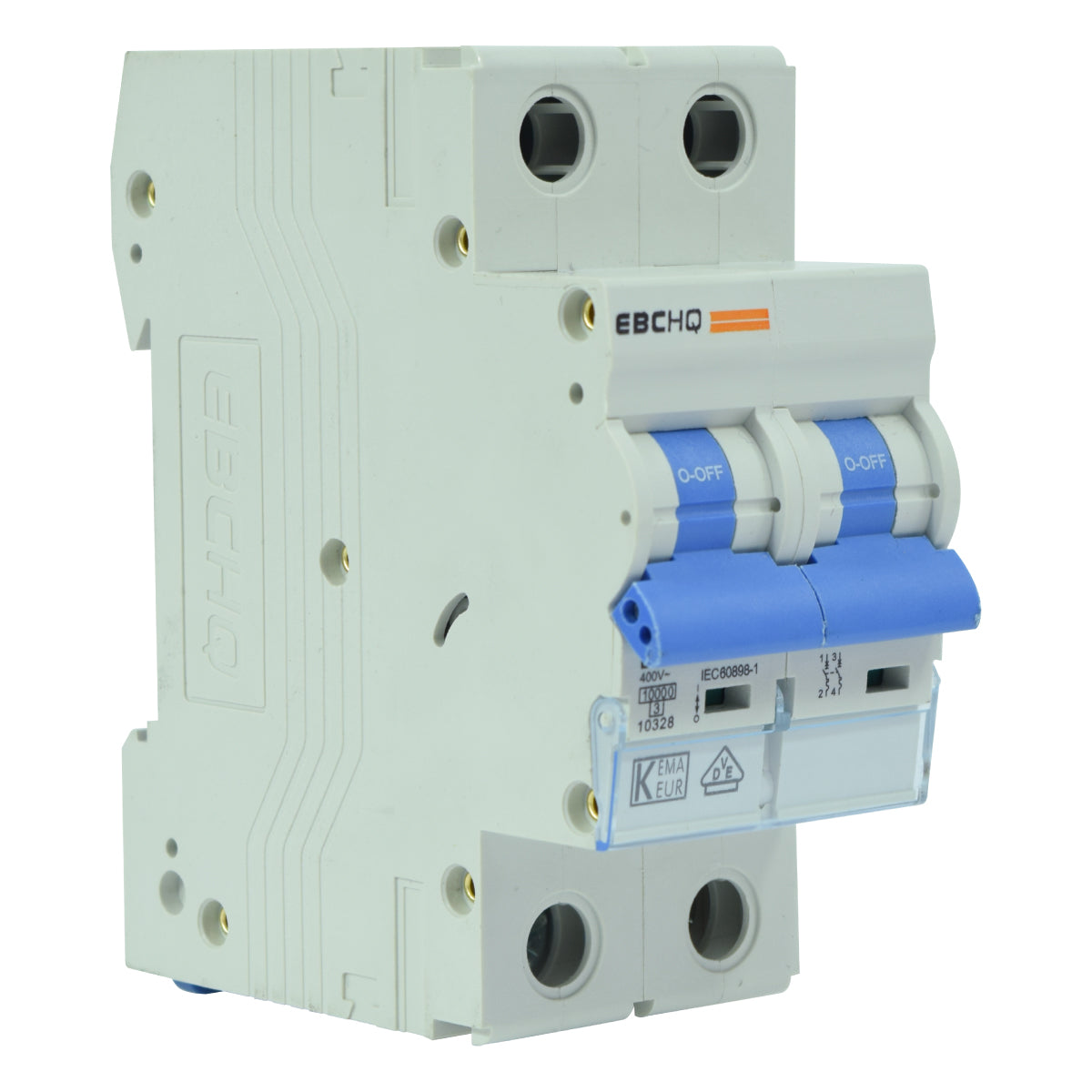 Mini Breaker Termomagnético Riel l 2 Polos l 2A l 10KA l EPB-63H/2-C2 l EBCHQ