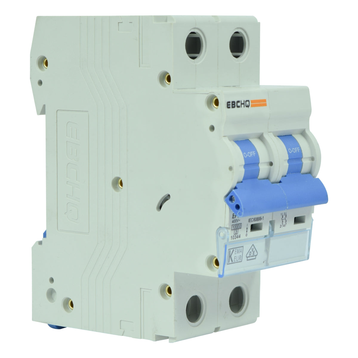 Mini Breaker Termomagnético Riel l 2 Polos l 40A l 10KA l EPB-63H/2-C40 l EBCHQ