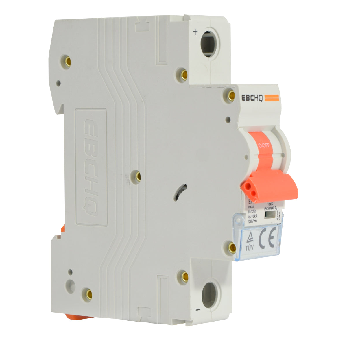 Mini Breaker Termomagnético Riel Corriente Directa l 1 Polos l 2A l 6KA l EPB-63M/1-DC2 l EBCHQ