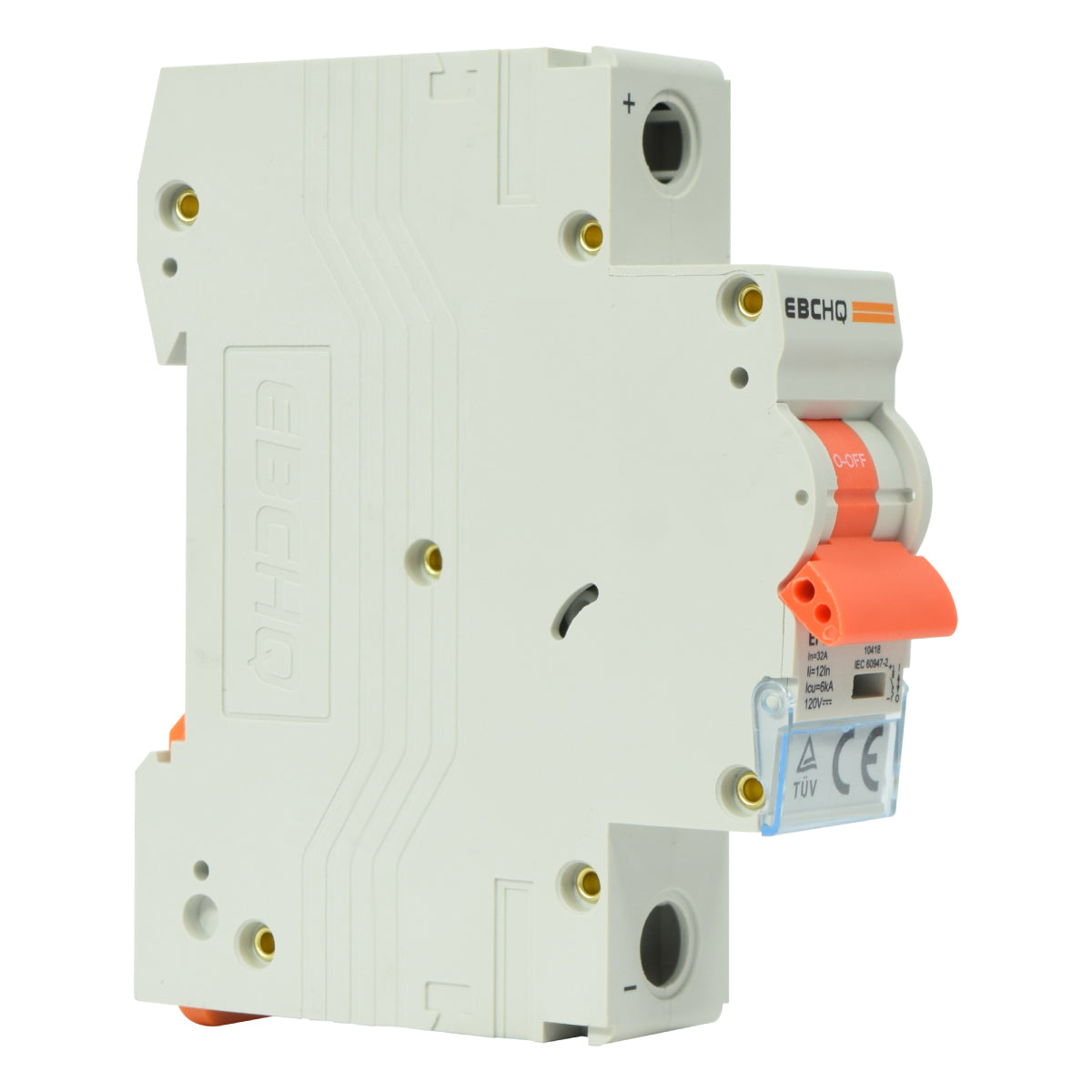 Mini Breaker Termomagnético Riel Corriente Directa l 1 Polos l 32A l 6KA l EPB-63M/1-DC32 l EBCHQ