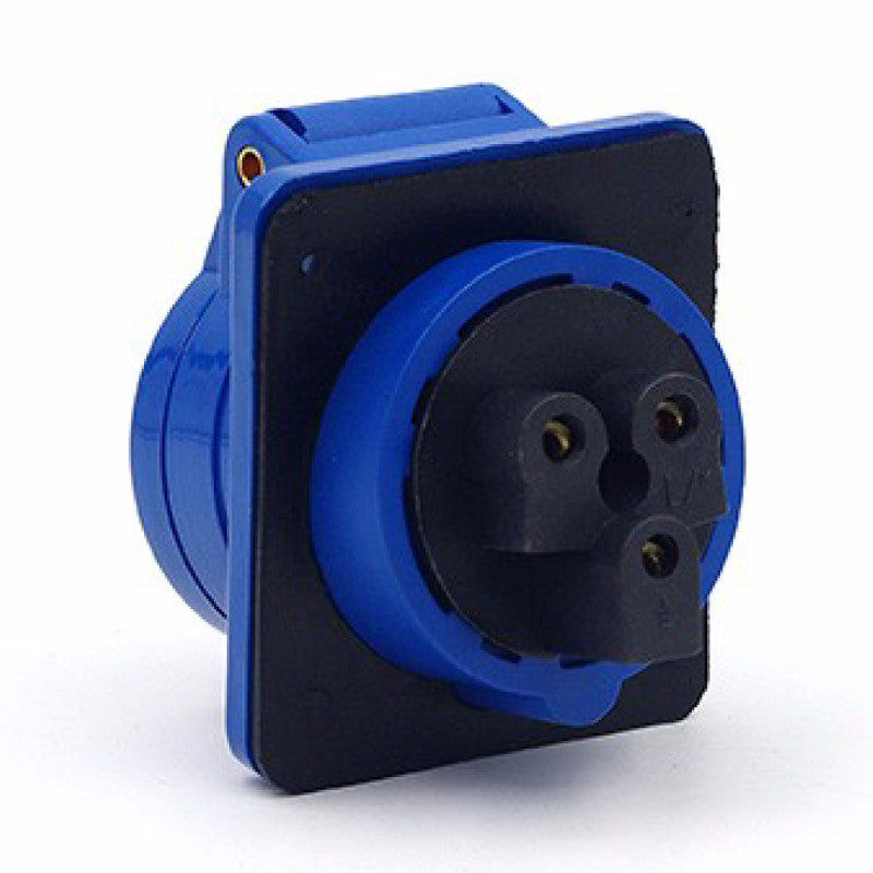 Toma Incrustar 16A 2P + T 6H IP44 250V Azul KB EBCHQ