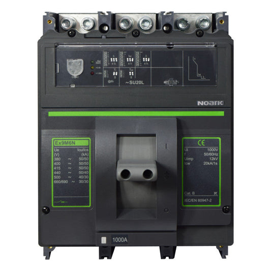 Interruptor Automático de Caja Moldeada l Breaker Totalizador Industrial Termomagnético l Ajustable l 3 Polos l 400 - 1000A l 50KA l Ex9M6N l NOARK