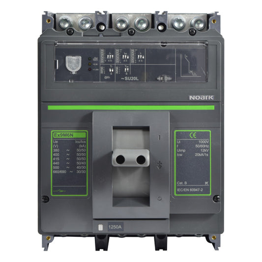 Interruptor Automático de Caja Moldeada l Breaker Totalizador Industrial Termomagnético l Ajustable l 3 Polos l 500 - 1250A l 50KA l Ex9M6N l NOARK