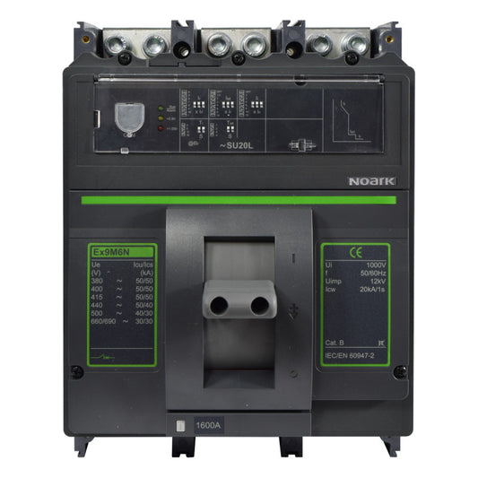 Interruptor Automático de Caja Moldeada l Breaker Totalizador Industrial Termomagnético l Ajustable l 3 Polos l 640 - 1600A l 50KA l Ex9M6N l NOARK