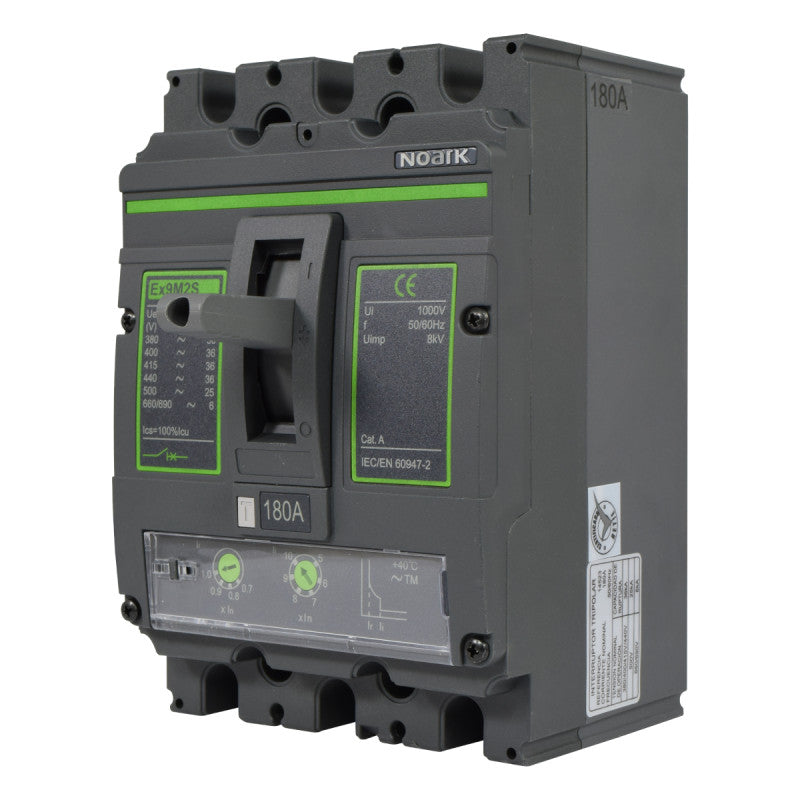 Interruptor Automático de Caja Moldeada l Breaker Totalizador Industrial Termomagnético l Ajustable l 3 Polos l 144 - 180A l 36KA / 50KA l Ex9M2S l NOARK