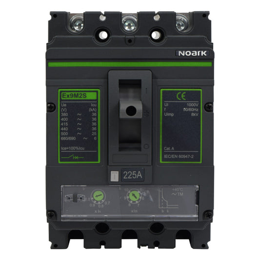 Interruptor Automático de Caja Moldeada l Breaker Totalizador Industrial Termomagnético l Ajustable l 3 Polos l 180 - 225A l 36KA / 50KA l Ex9M2S l NOARK