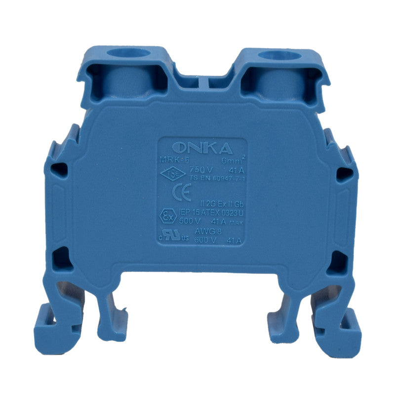 Bornera Atornillable l Azul l 41A l 750V l 8AWG