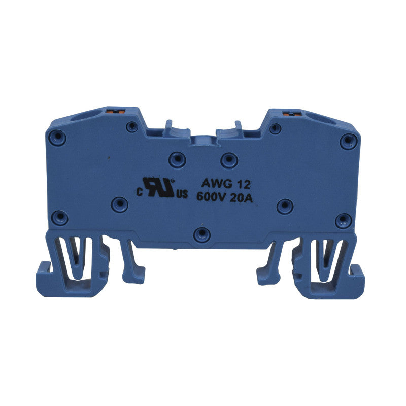 Bornera de Resorte l Azul l 24A l 750V l 12AWG