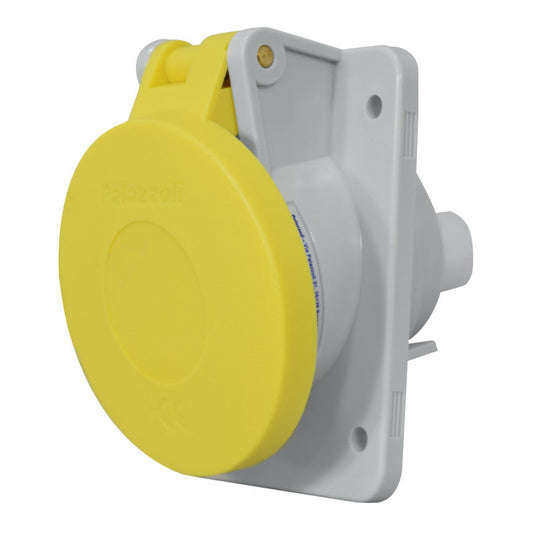 Toma Incrustar 16A 2P + T 4H IP44 130V Amarillo TOPTER PALAZZOLI