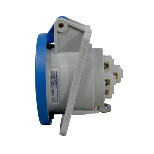 Toma Incrustar 16A 3P + T 9H IP44 250V Azul TOPTER PALAZZOLI