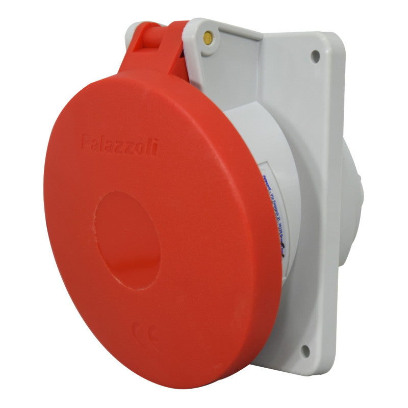 Toma Incrustar 32A 3P+N+T 6H IP44 415V Rojo TOPTER PALAZZOLI
