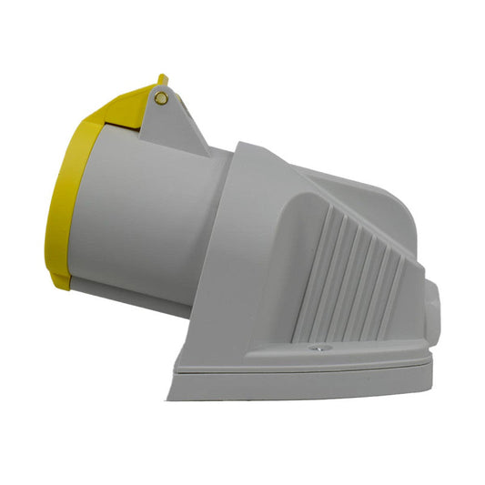 Toma Sobreponer 32A 2P + T 4H IP44 130V Amarillo TOPTER PALAZZOLI