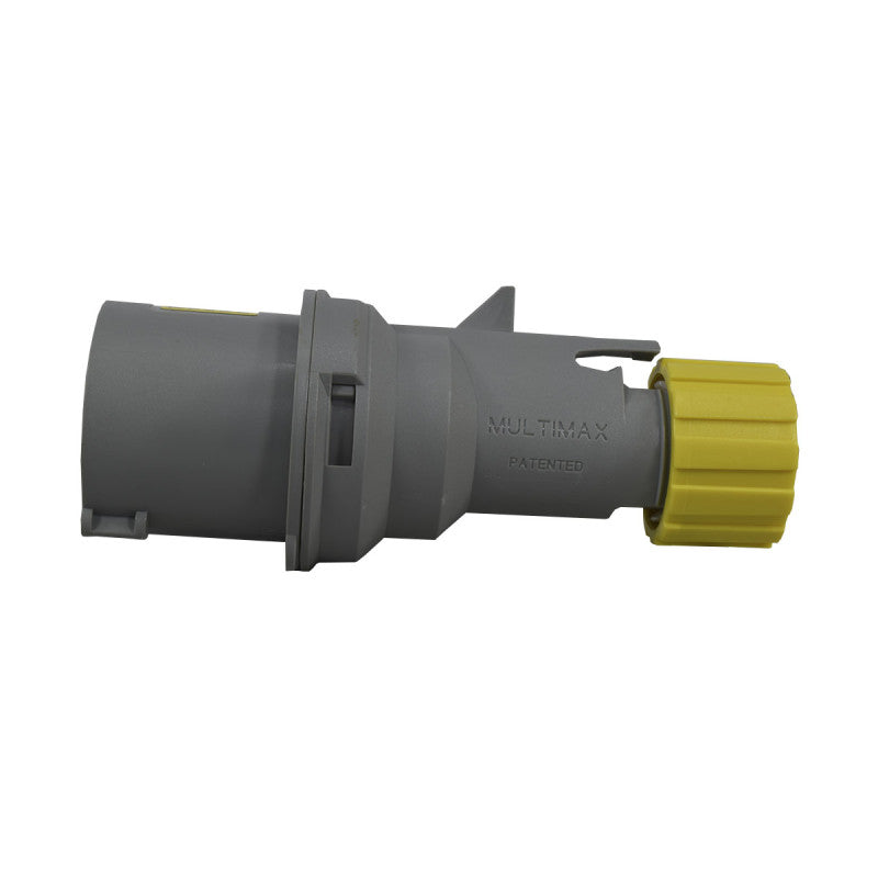 Clavija 16A 2P + T 4H IP44 130V Amarillo MULTIMAX PALAZZOLI