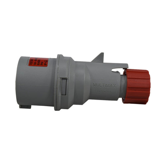 Clavija 16A 3P + T 6H IP44 415V Rojo MULTIMAX PALAZZOLI