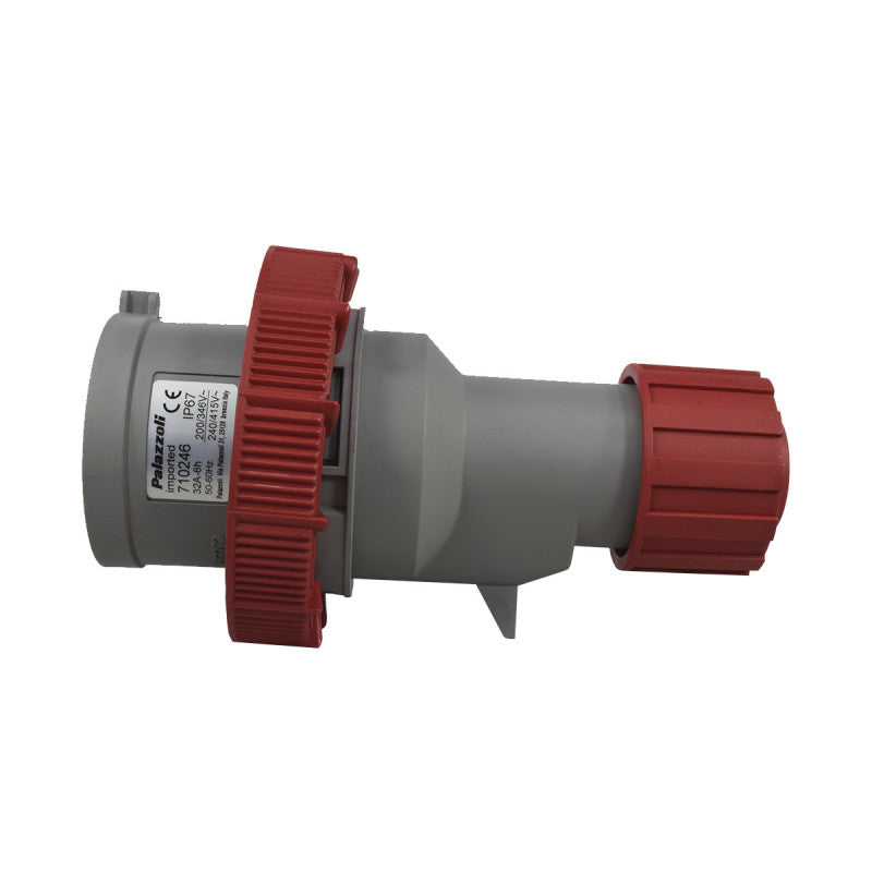 Clavija 32A 3P+N+T 6H IP67 415V Rojo MULTIMAX PALAZZOLI