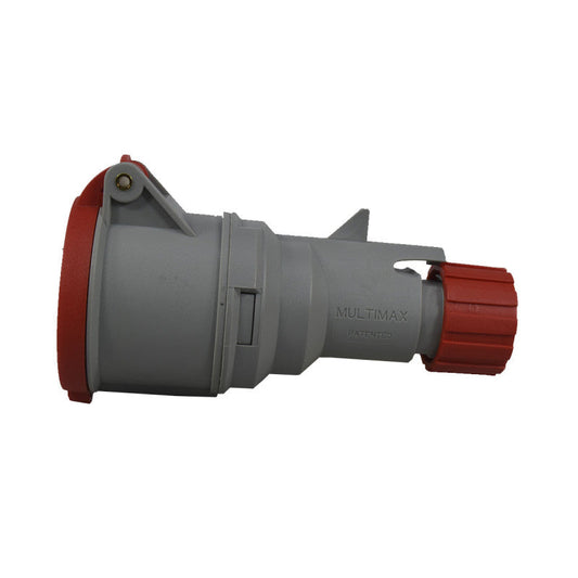 Toma Aérea 16A 3P + T 6H IP44 415V Rojo MULTIMAX PALAZZOLI
