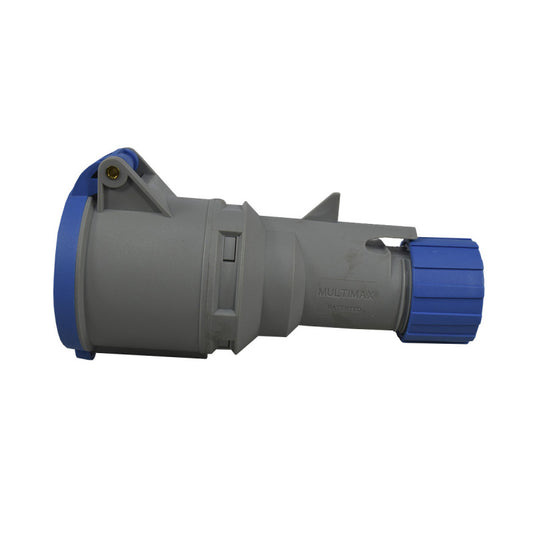 Toma Aérea 32A 2P + T 6H IP44 250V Azul MULTIMAX PALAZZOLI
