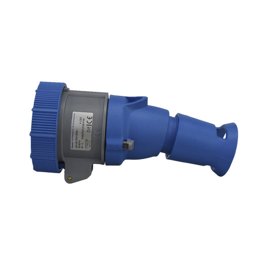 Toma Aérea 32A 2P + T 6H IP67 230V Azul X-CEE PALAZZOLI