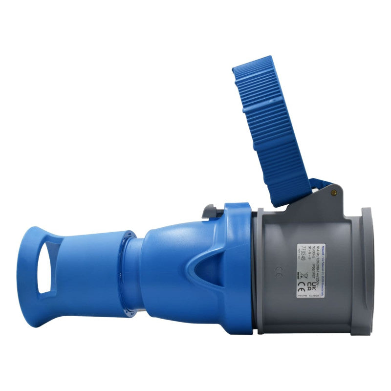 Toma Aérea 63A 3P+N+T 9H IP67 230V Azul X-CEE PALAZZOLI