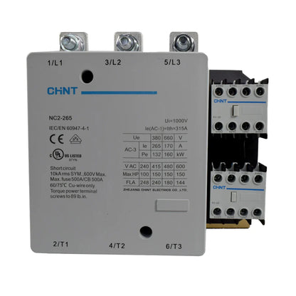 Contactor Chint 265A AC3 Bobina 220VAC - NC2-265