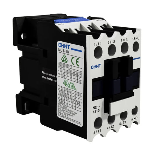 Contactor Chint 18A AC3 Bobina 24VAC - NC1-18
