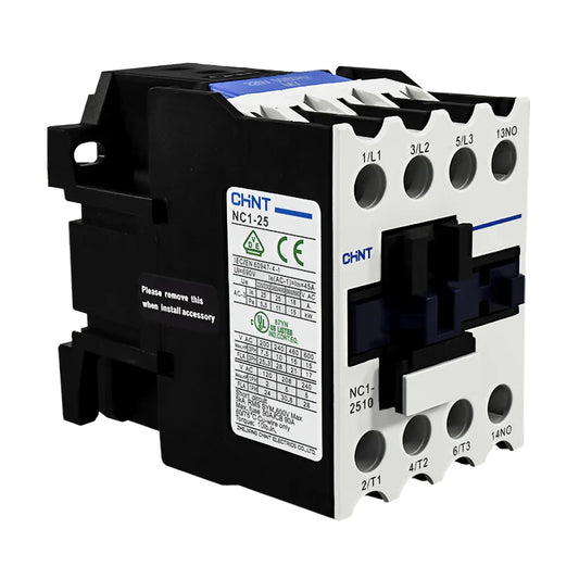 Contactor Chint 25A AC3 Bobina 24VAC - NC1-25