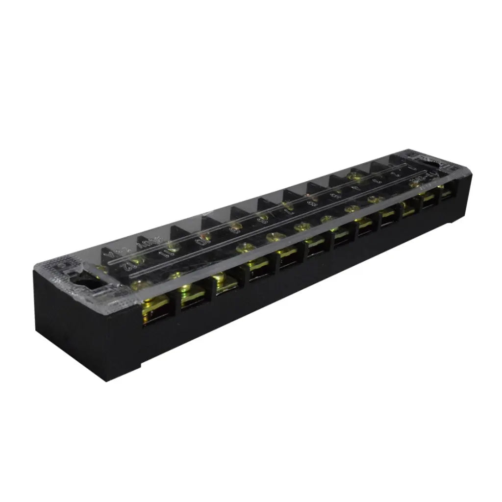 Regleta l Bornera de Conexión l Bloque de Terminales l 12 Polos l 25 A l 600 V
