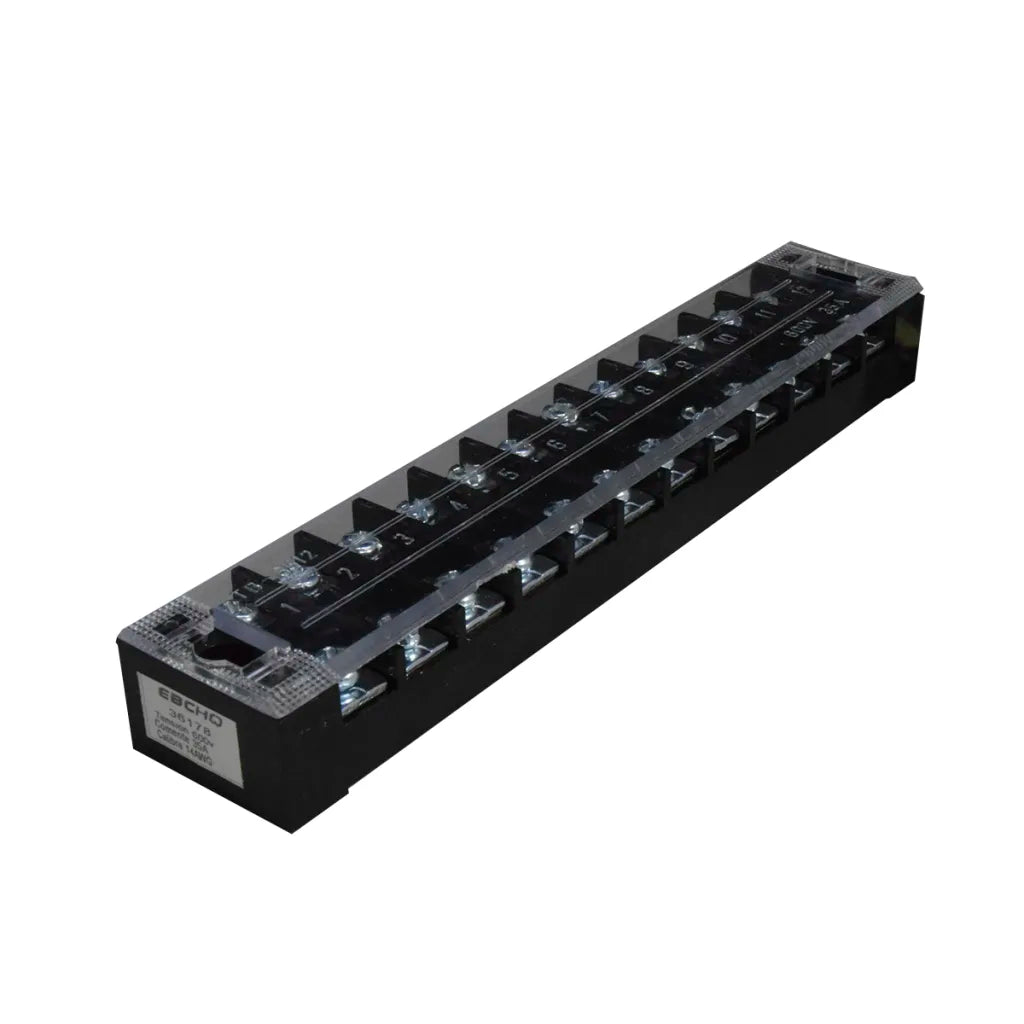 Regleta l Bornera de Conexión l Bloque de Terminales l 12 Polos l 35 A l 600 V