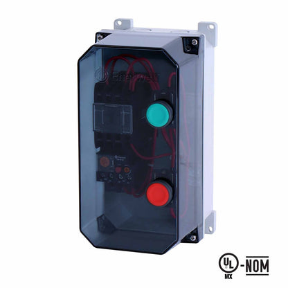 Arrancador Directo ENERWELL l 5,5 - 8Amp l 220VAC l Plastico l IP-65 l Mod. AEWTP