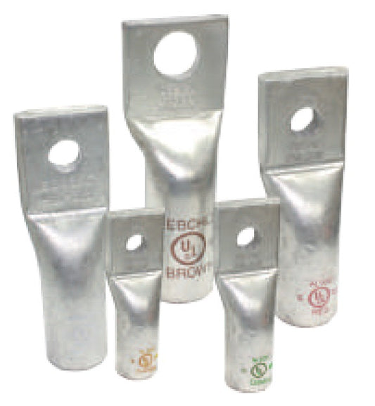 Borna l Terminal de Compresión l Ponchar l Aluminio l Barril Largo l 1/0AWG l 5/16" l 1 Hueco