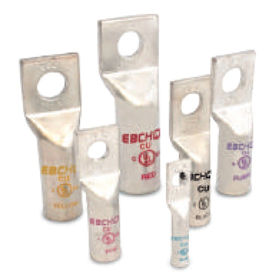 Borna l Terminal de Compresión l Ponchar l Cobre Estañado l Barril Largo l 4/0AWG l 1/2" l 1 Hueco