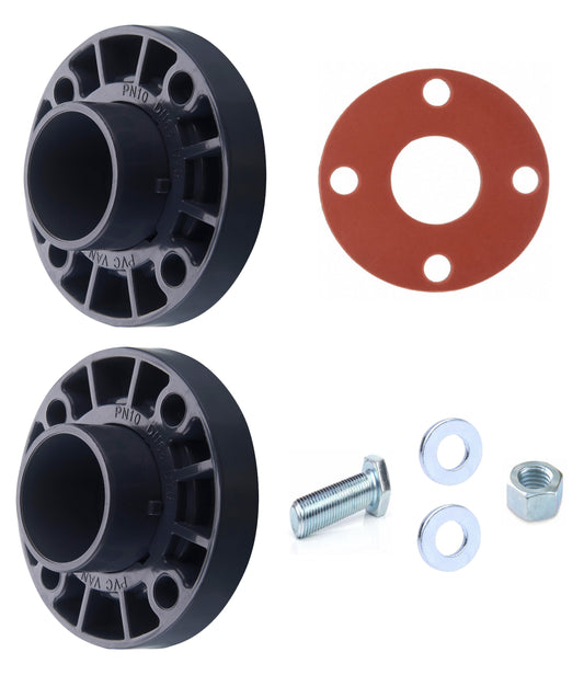 Kit Brida De PVC 6" + Tornillos + Empaque