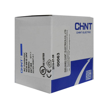 Mini Contactor Auxiliar CHINT 9A AC3 24VAC 3NA+1NA
