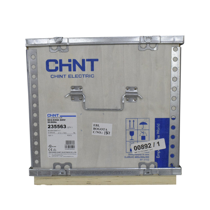 Contactor Chint 630A AC3 Bobina 220VAC - NC2-630