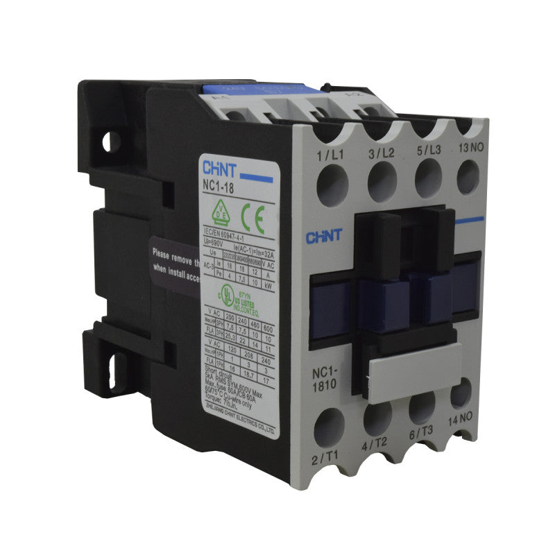 Contactor Chint 18A AC3 Bobina 24VAC - NC1-18