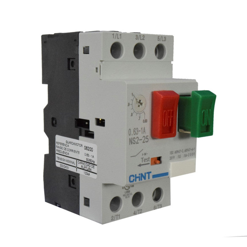 Guardamotor CHINT NS2-25 0,63 - 1 Amperios