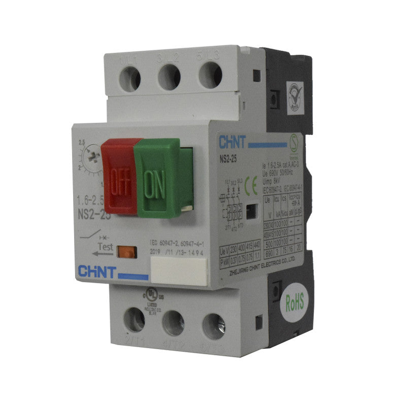 Guardamotor CHINT NS2-25 1,6 - 2,5 Amperios